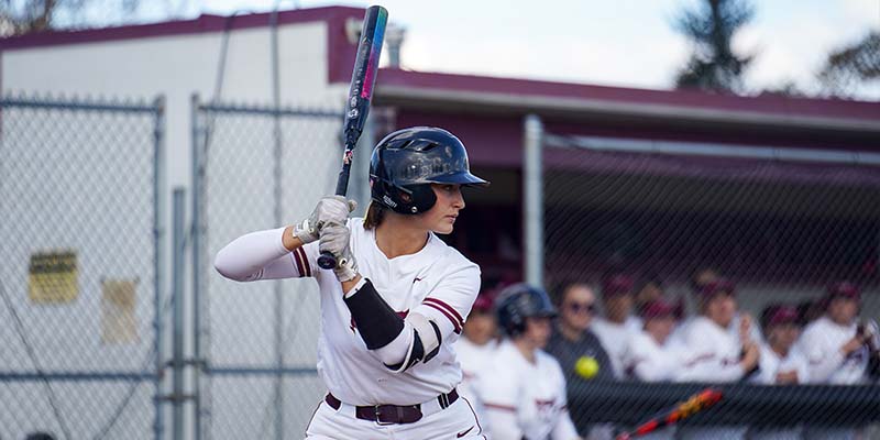 Marykate DeLuca is ready to bat for Willamette.