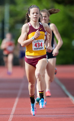 NCAA Qualifier:  Olivia Mancl in the 1,500-meter Run