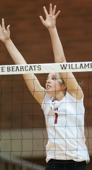 Ahern and Fincher each Pound Out 11 Kills, as Bearcats Down Linfield, 3-0