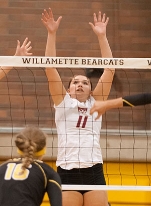 Linfield Holds Off Bearcats, 3-1, in Volleyball